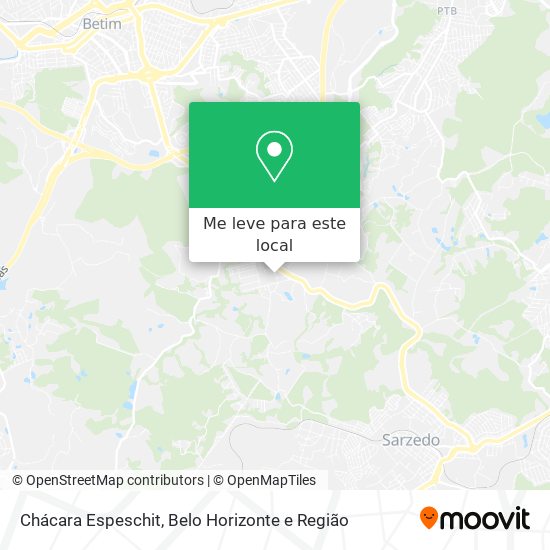 Chácara Espeschit mapa