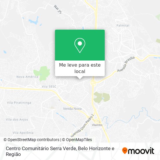 Centro Comunitário Serra Verde mapa