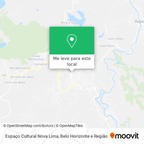 Espaço Cultural Nova Lima mapa