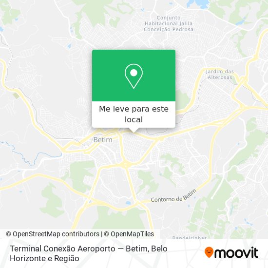Terminal Conexão Aeroporto — Betim mapa