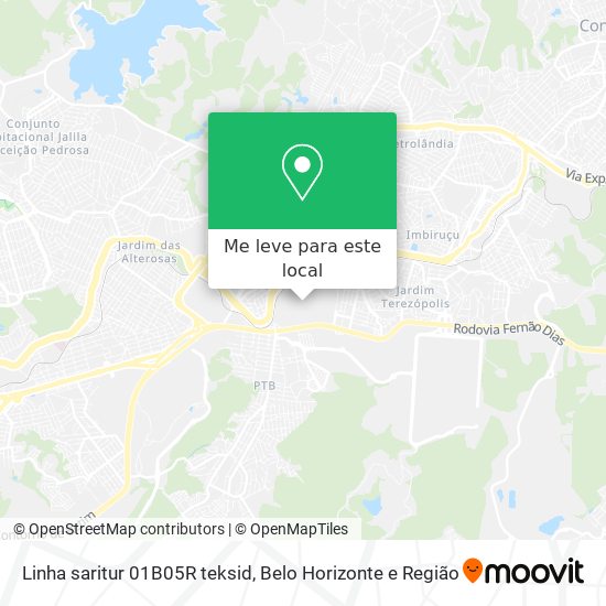 Linha saritur 01B05R teksid mapa