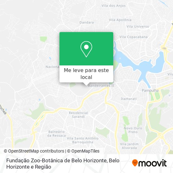 Fundação Zoo-Botânica de Belo Horizonte mapa