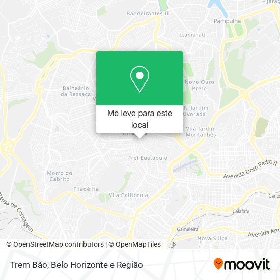 Trem Bão mapa