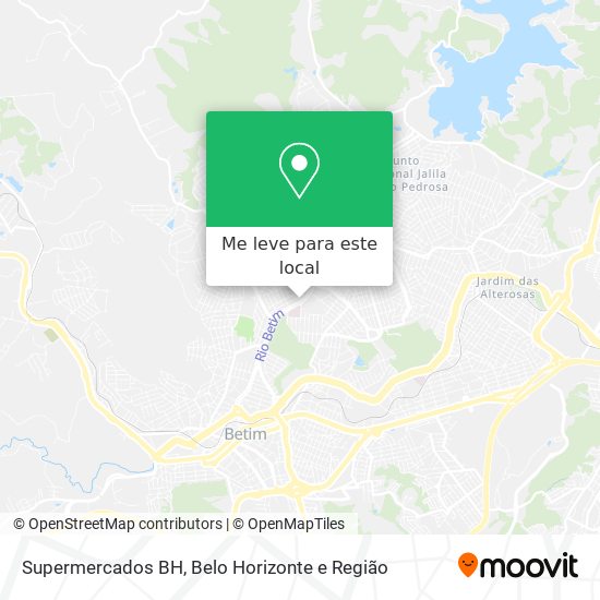 Supermercados BH mapa