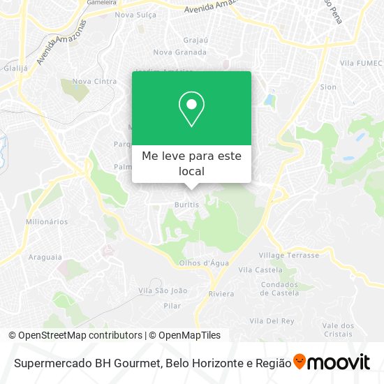 Supermercado BH Gourmet mapa