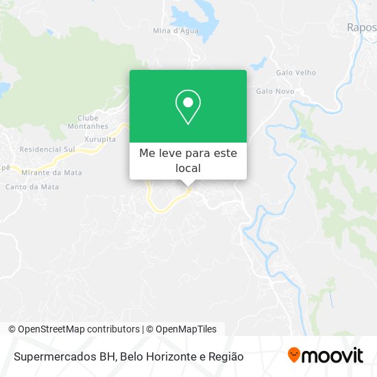Supermercados BH mapa