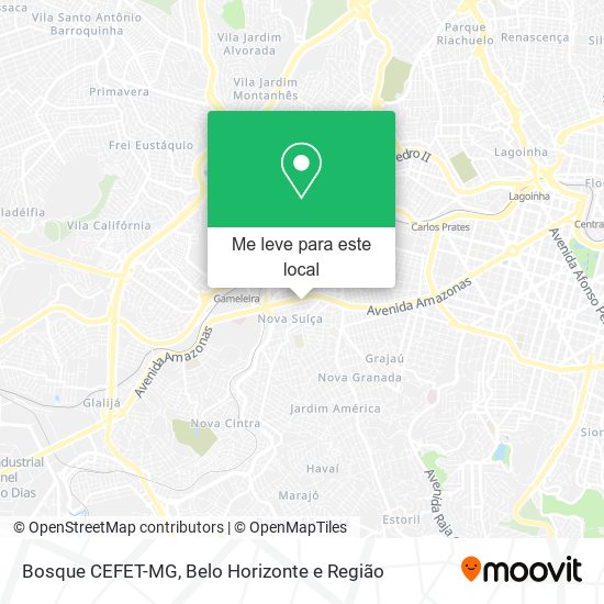 Bosque CEFET-MG mapa