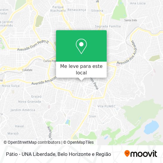Pátio - UNA Liberdade mapa
