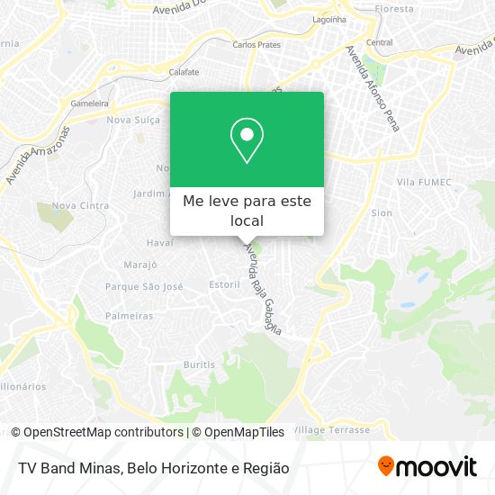 TV Band Minas mapa