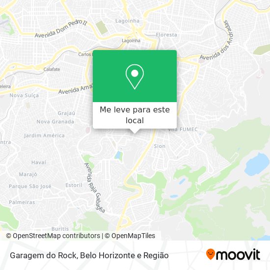 Garagem do Rock mapa