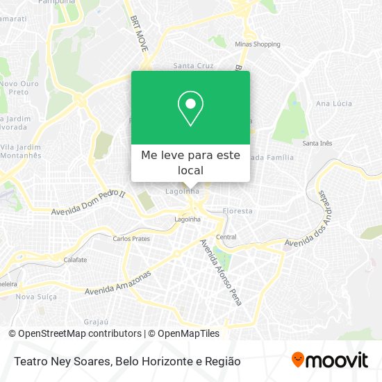 Teatro Ney Soares mapa