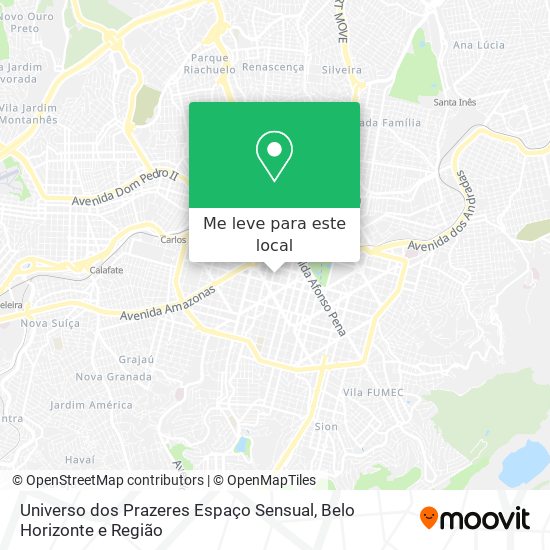 Universo dos Prazeres Espaço Sensual mapa