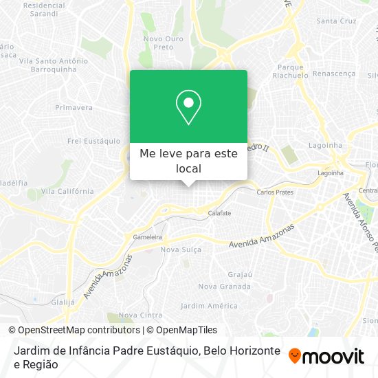Jardim de Infância Padre Eustáquio mapa