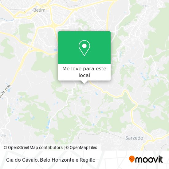 Cia do Cavalo mapa