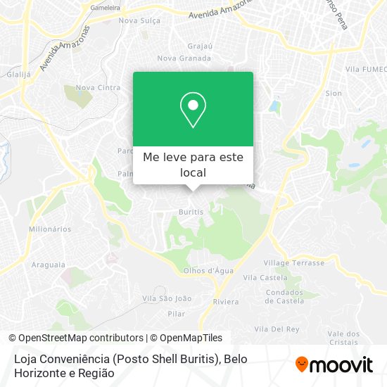 Loja Conveniência (Posto Shell Buritis) mapa