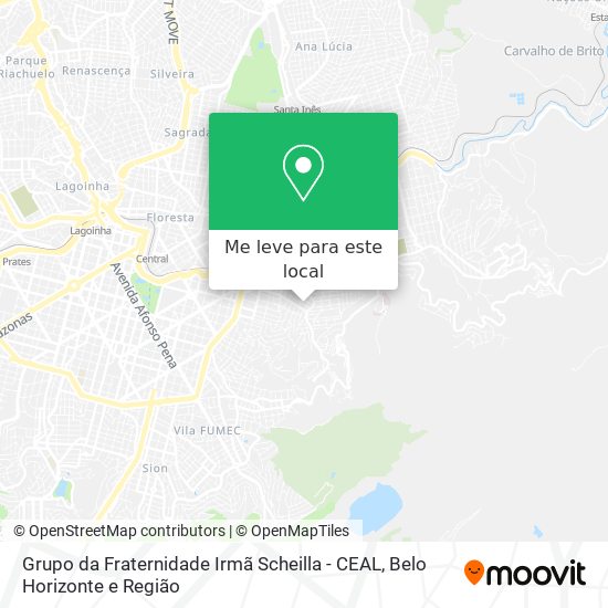 Grupo da Fraternidade Irmã Scheilla - CEAL mapa