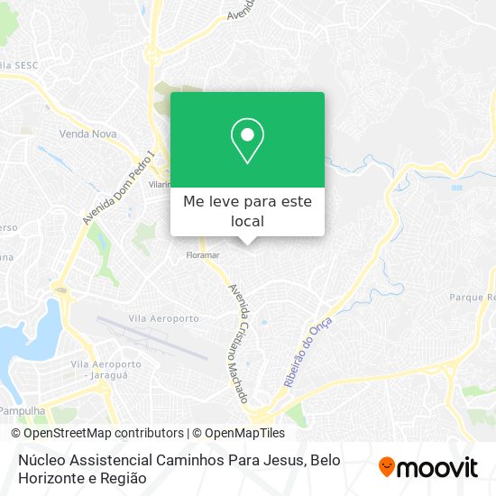Núcleo Assistencial Caminhos Para Jesus mapa