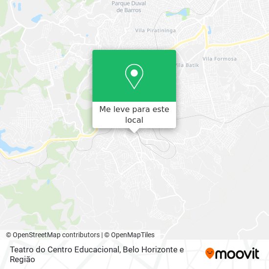 Teatro do Centro Educacional mapa