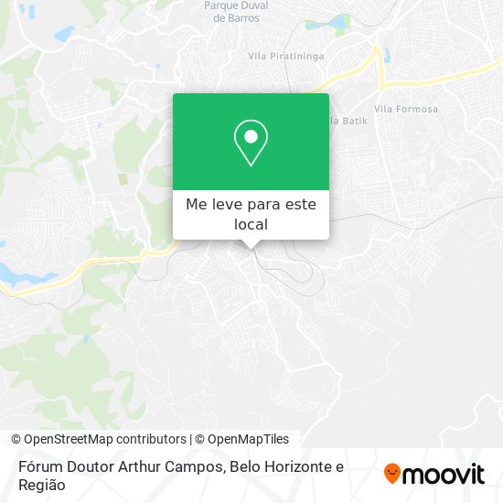 Fórum Doutor Arthur Campos mapa