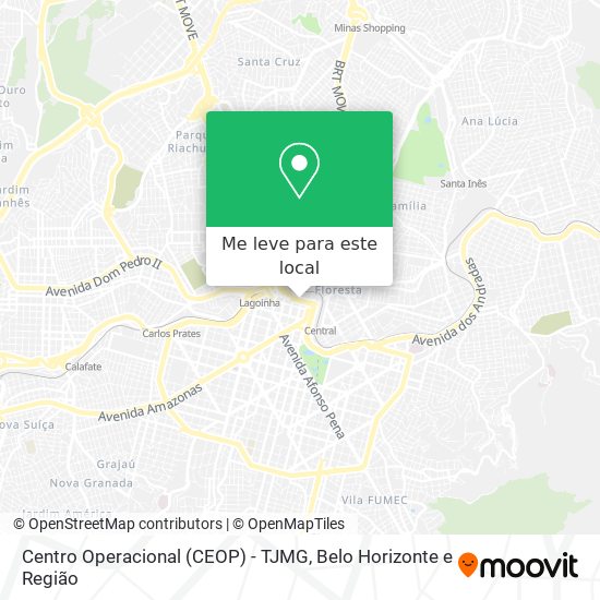 Centro Operacional (CEOP) - TJMG mapa