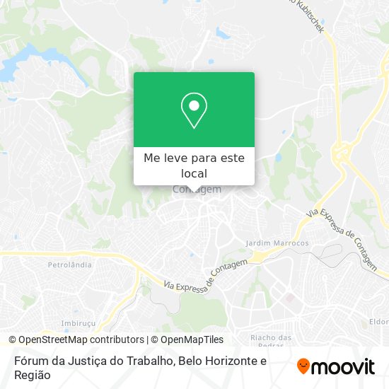 Fórum da Justiça do Trabalho mapa