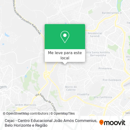 Cejac - Centro Educacional João Amós Commenius mapa