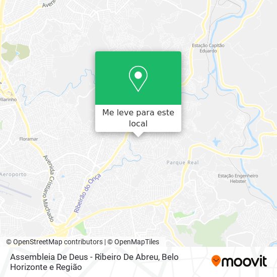 Assembleia De Deus - Ribeiro De Abreu mapa