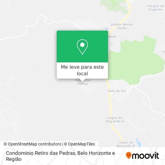 Condomínio Retiro das Pedras mapa
