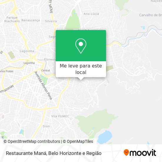 Restaurante Maná mapa