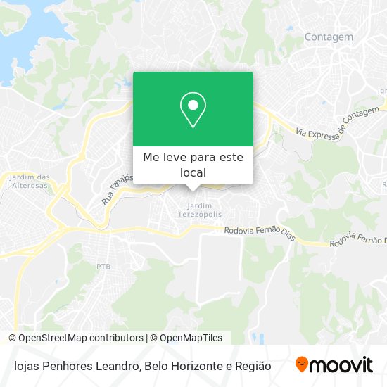 lojas Penhores Leandro mapa