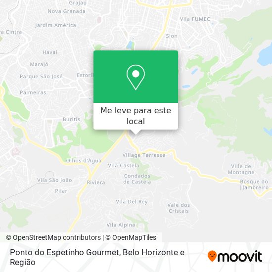 Ponto do Espetinho Gourmet mapa