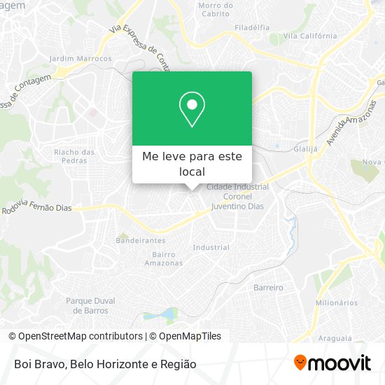 Boi Bravo mapa