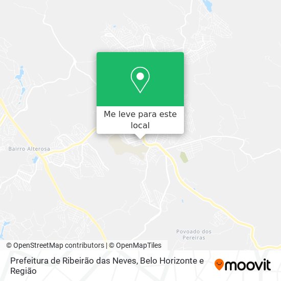 Prefeitura de Ribeirão das Neves mapa