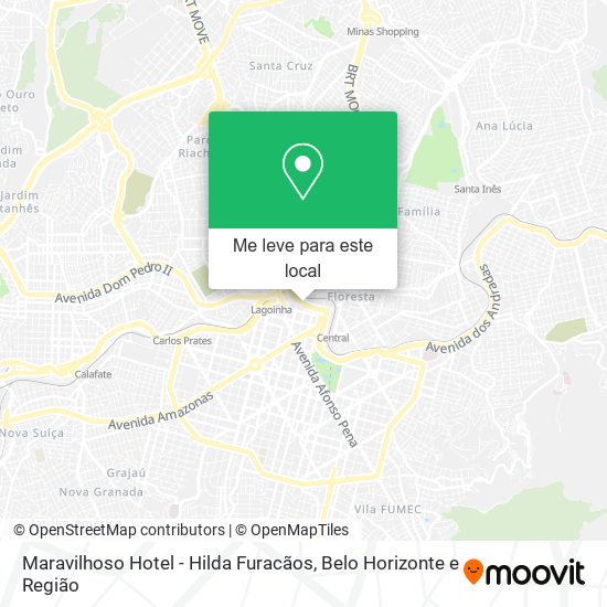 Maravilhoso Hotel - Hilda Furacãos mapa