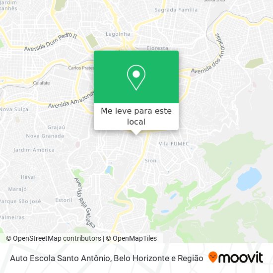 Auto Escola Santo Antônio mapa