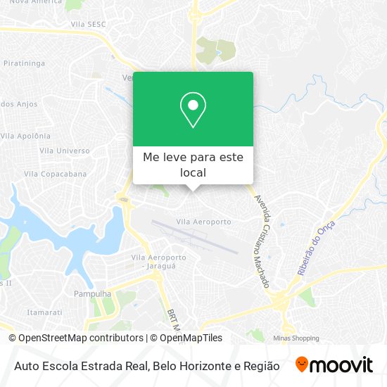 Auto Escola Estrada Real mapa