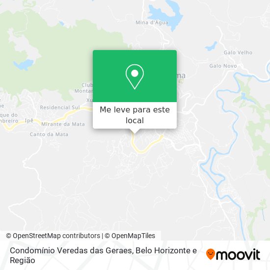 Condomínio Veredas das Geraes mapa