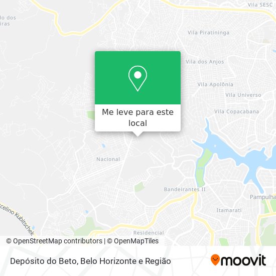 Depósito do Beto mapa