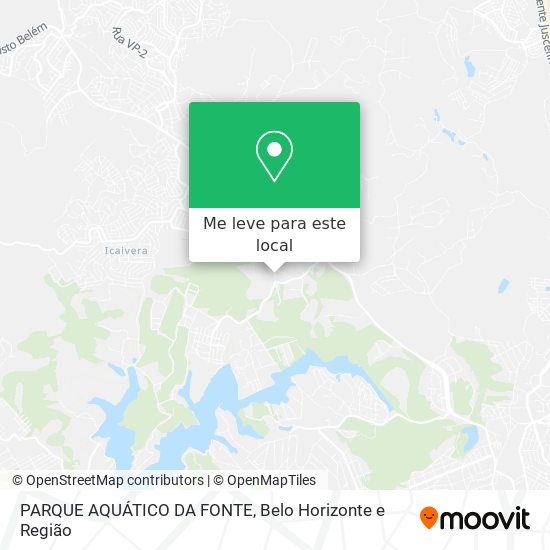 PARQUE AQUÁTICO DA FONTE mapa
