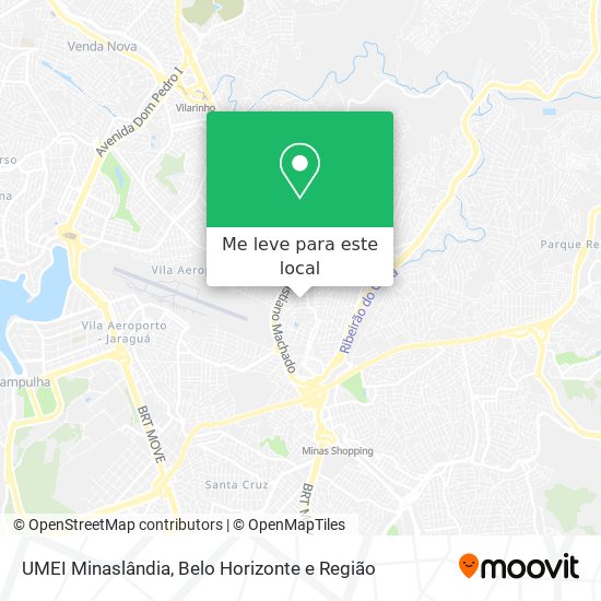 UMEI Minaslândia mapa