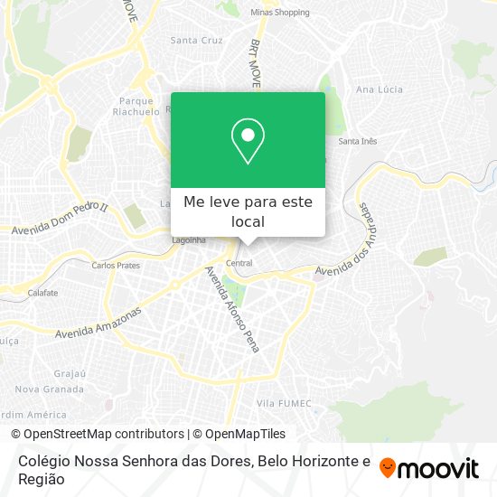 Colégio Nossa Senhora das Dores mapa