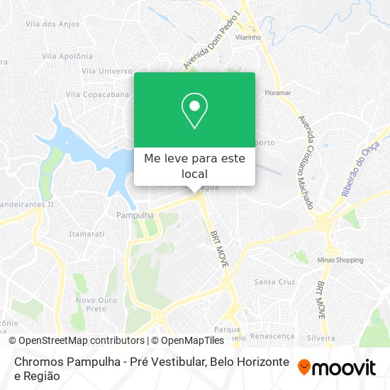 Chromos Pampulha - Pré Vestibular mapa