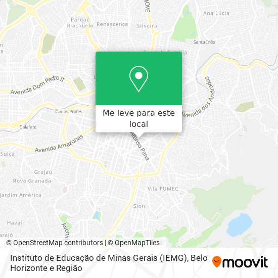 Instituto de Educação de Minas Gerais (IEMG) mapa