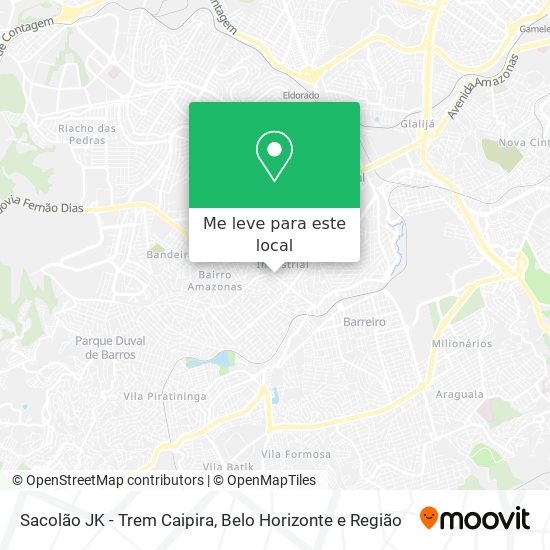 Sacolão JK - Trem Caipira mapa