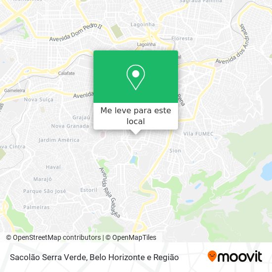 Sacolão Serra Verde mapa