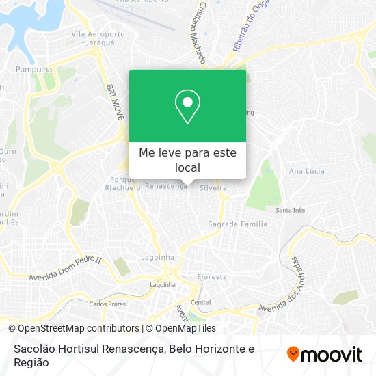 Sacolão Hortisul Renascença mapa