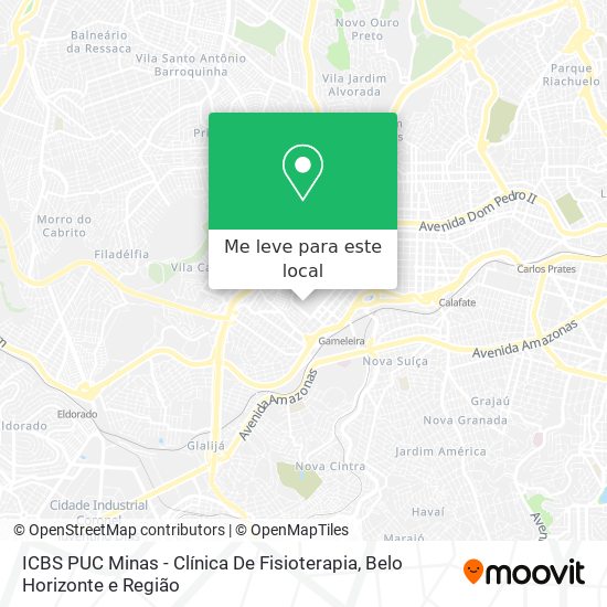 ICBS PUC Minas - Clínica De Fisioterapia mapa