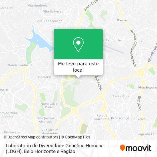 Laboratório de Diversidade Genética Humana (LDGH) mapa