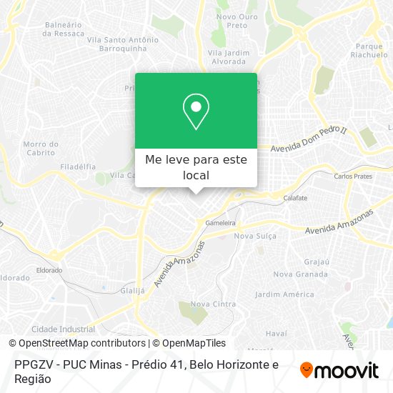 PPGZV - PUC Minas - Prédio 41 mapa