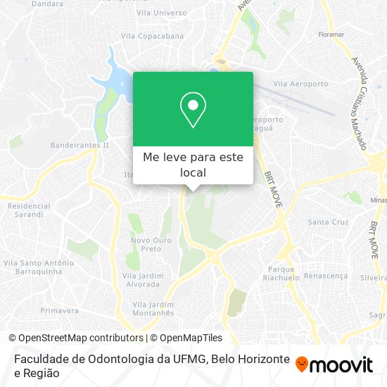 Faculdade de Odontologia da UFMG mapa